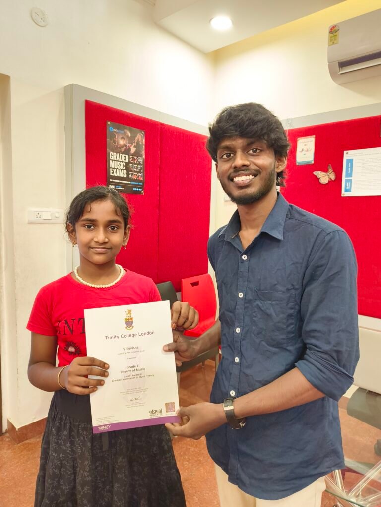 Trinity College London Certificate ceremony aspire music conservatory kk nagar Chennai