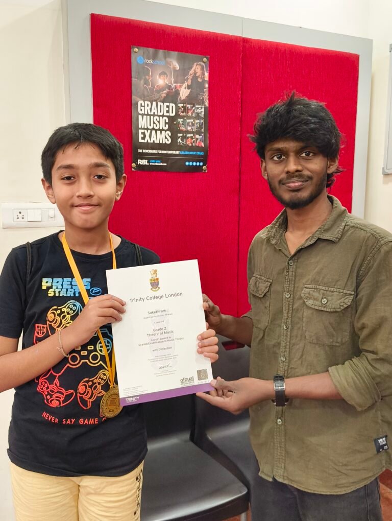Trinity College London Certificate ceremony aspire music conservatory kk nagar Chennai 5